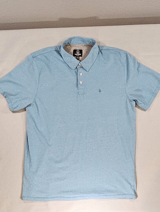 Volcom Other - Volcom Men's 2XL Light Blue Short Sleeve Polo Shirt
